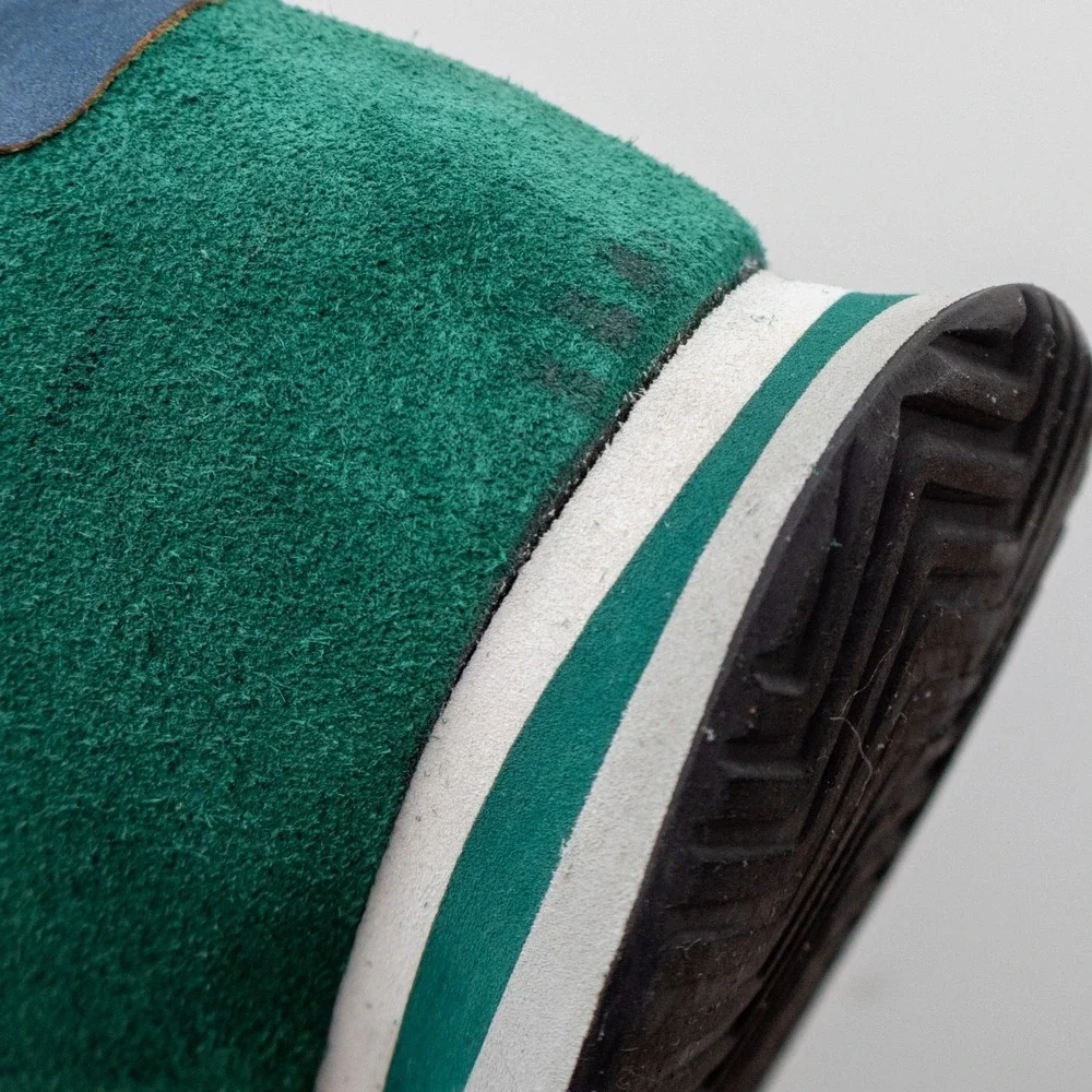 Philippe Model Tropez Tzlu‎ W111 White-Green Canvas Suede